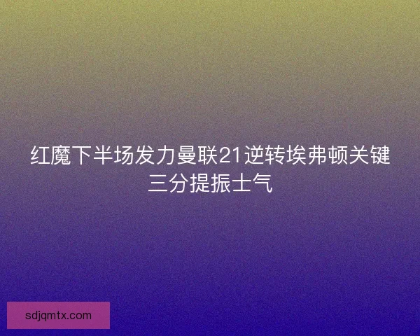 红魔下半场发力曼联21逆转埃弗顿关键三分提振士气